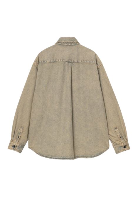 camicia tigan uomo blu e beige CARHARTT WIP | I0358213FU.GD